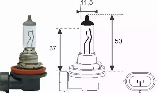 MAGNETI MARELLI STANDARD H11 12V 55W PGJ19-2 