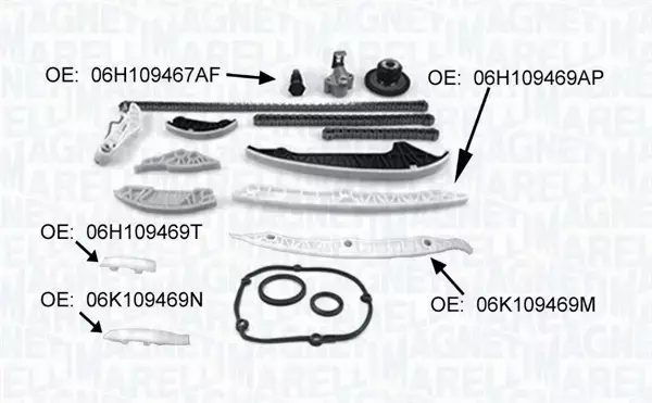 MAGNETI MARELLI ZESTAW ROZRZĄDU 341500001370 