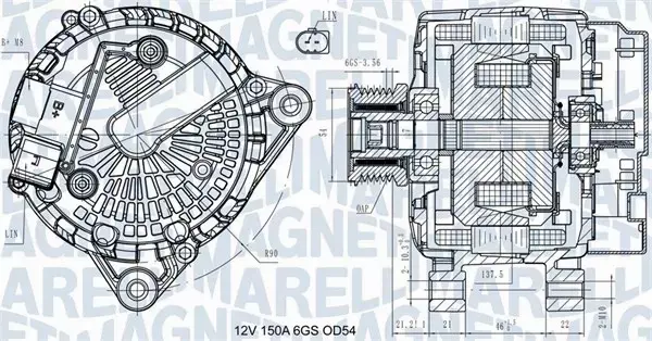 MAGNETI MARELLI ALTERNATOR 063731472410 