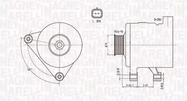 MAGNETI MARELLI ALTERNATOR 063731498010 