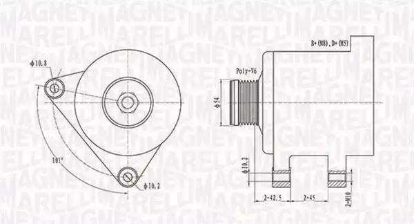 MAGNETI MARELLI ALTERNATOR 063731553010 