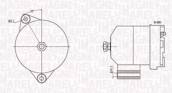 MAGNETI MARELLI ALTERNATOR 063731586010 