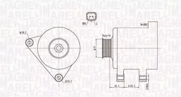 MAGNETI MARELLI ALTERNATOR 063731741010 