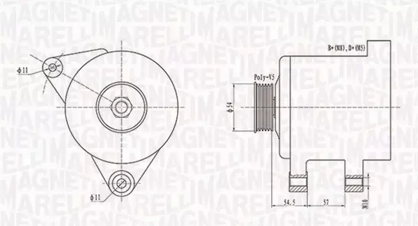 MAGNETI MARELLI ALTERNATOR 063731747010 