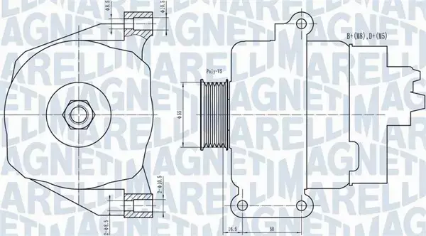 MAGNETI MARELLI ALTERNATOR 063731766010 