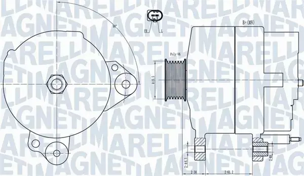 MAGNETI MARELLI ALTERNATOR 063731817010 