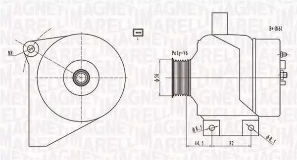 MAGNETI MARELLI ALTERNATOR 063731861010 