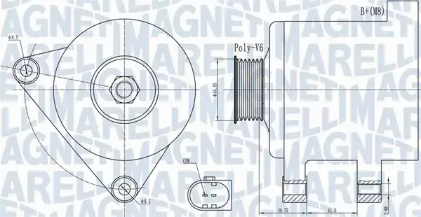 MAGNETI MARELLI ALTERNATOR 063731910010 