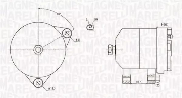 MAGNETI MARELLI ALTERNATOR 063731915010 