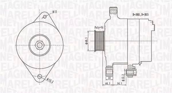 MAGNETI MARELLI ALTERNATOR 063732062010 