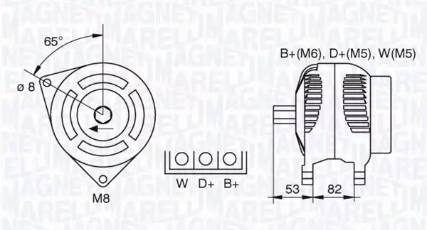 MAGNETI MARELLI ALTERNATOR 063377462010 