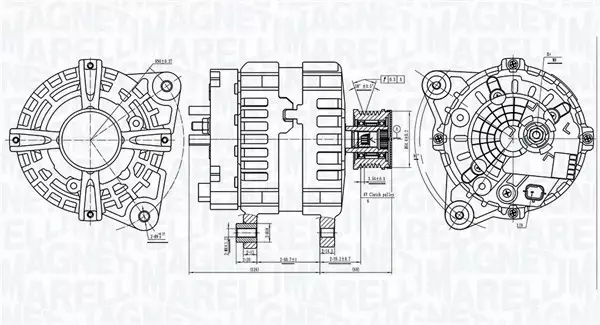 MAGNETI MARELLI ALTERNATOR QASHQAI PULSAR 1.5 DCI 063736381010 