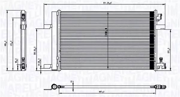 MAGNETI MARELLI CHŁODNICA KLIMATYZACJI 350203760000 