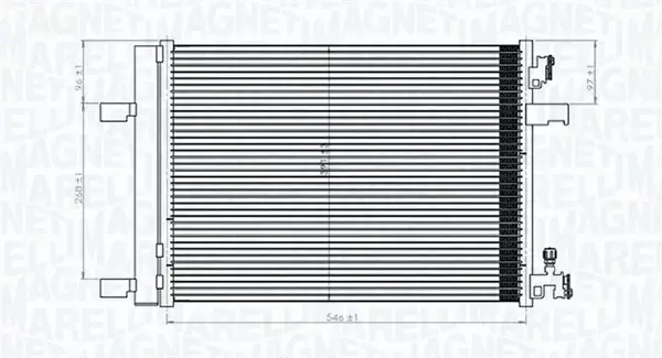 MAGNETI MARELLI CHŁODNICA KLIMATYZACJI 350203769000 