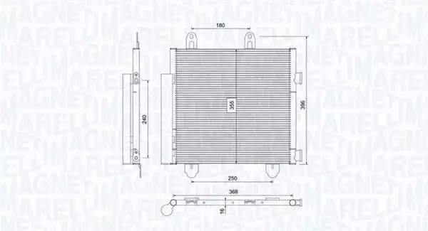 MAGNETI MARELLI CHŁODNICA KLIMATYZACJI 350203794000 