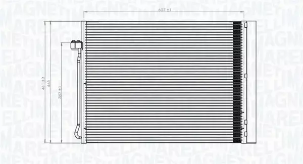 MAGNETI MARELLI CHŁODNICA KLIMATYZACJI 350203795000 