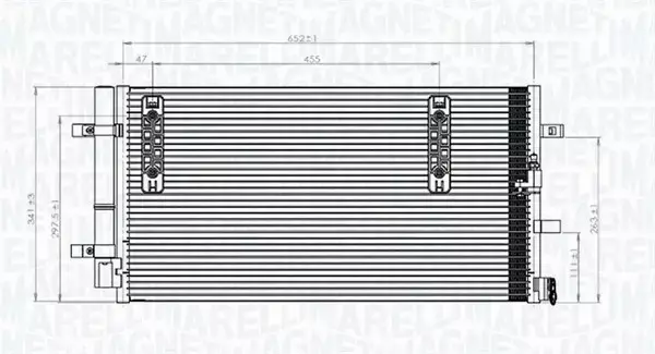 MAGNETI MARELLI CHŁODNICA KLIMATYZACJI 350203827000 