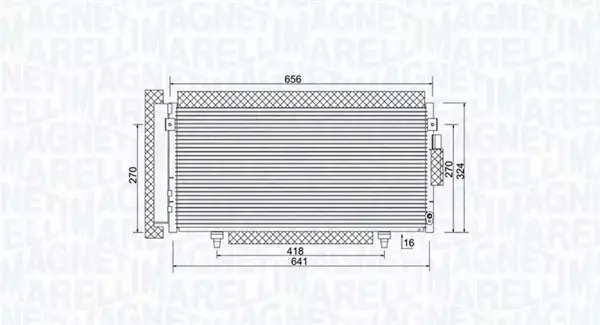 MAGNETI MARELLI CHŁODNICA KLIMATYZACJI 350203998000 