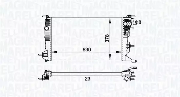 MAGNETI MARELLI CHŁODNICA SILNIKA 350213158300 