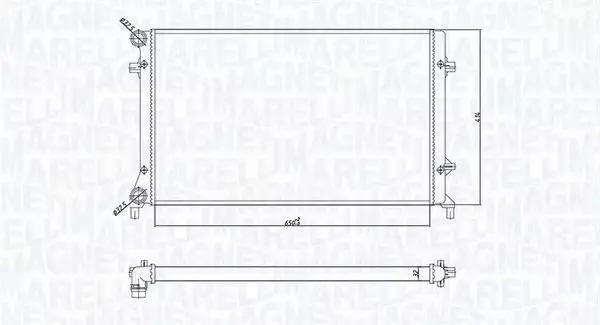 MAGNETI MARELLI CHŁODNICA SILNIKA 350213166900 