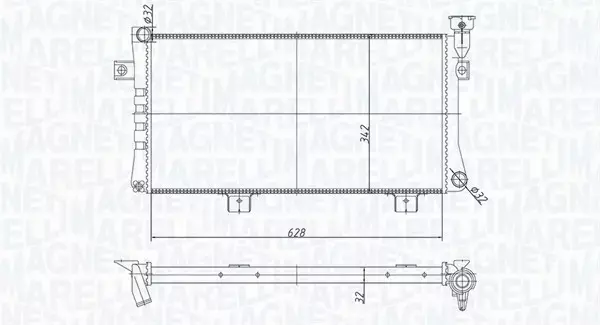 MAGNETI MARELLI CHŁODNICA SILNIKA 350213180600 