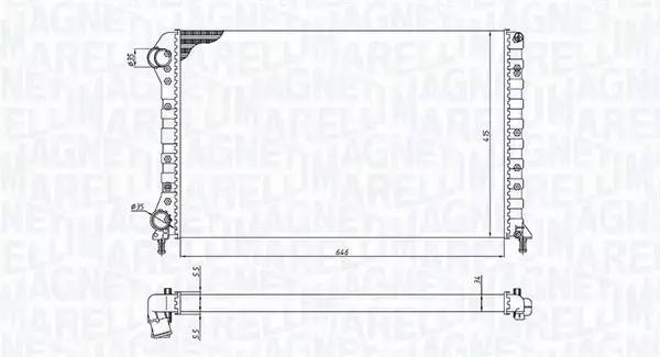 MAGNETI MARELLI CHŁODNICA SILNIKA 350213194400 