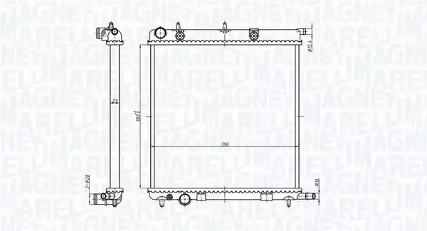 MAGNETI MARELLI CHŁODNICA SILNIKA 350213819000 