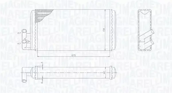 MAGNETI MARELLI NAGRZEWNICA 350218403000 