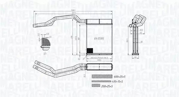 MAGNETI MARELLI NAGRZEWNICA 350218453000 