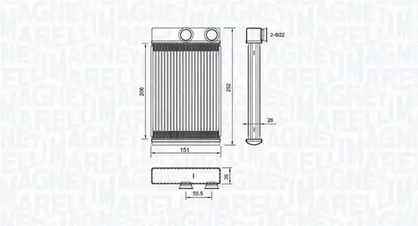 MAGNETI MARELLI NAGRZEWNICA 350218478000 