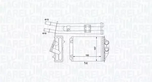 MAGNETI MARELLI NAGRZEWNICA 350218491000 