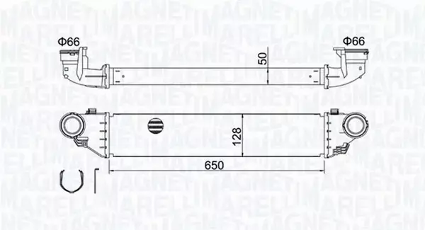 MAGNETI MARELLI CHŁODNICA INTERCOOLER 351319204280 