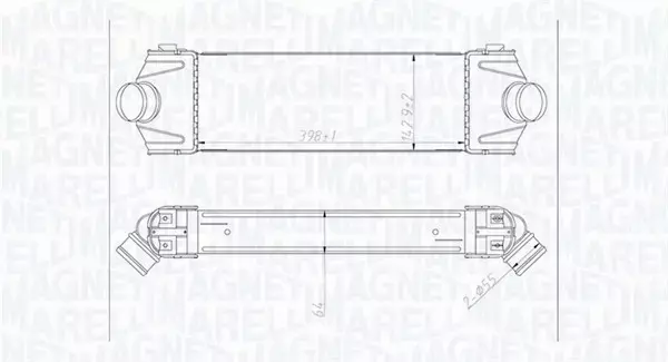 MAGNETI MARELLI CHŁODNICA INTERCOOLER 351319204320 