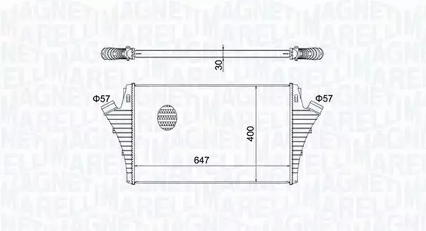 MAGNETI MARELLI CHŁODNICA INTERCOOLER 351319204650 