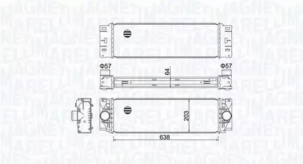 MAGNETI MARELLI CHŁODNICA INTERCOOLER 351319204760 