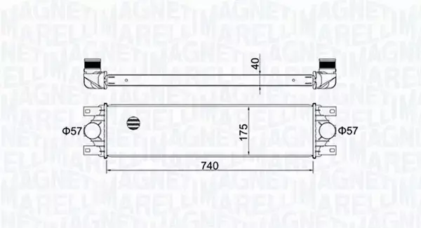 MAGNETI MARELLI CHŁODNICA INTERCOOLER 351319204790 