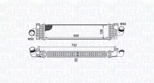 MAGNETI MARELLI INTERCOOLER 351319204980 