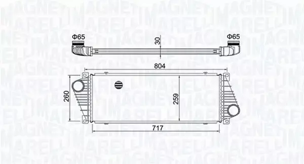 MAGNETI MARELLI INTERCOOLER 351319205020 