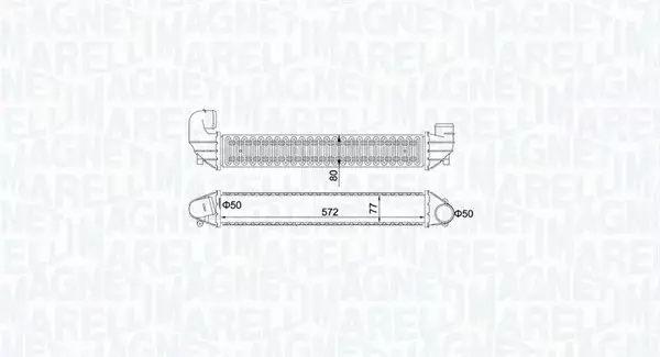 MAGNETI MARELLI CHŁODNICA INTERCOOLER 351319205270 