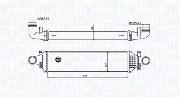 MAGNETI MARELLI CHŁODNICA INTERCOOLER 351319205420 