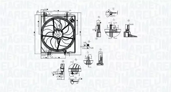 MAGNETI MARELLI WENTYLATOR CHŁODNICY 069422787010 