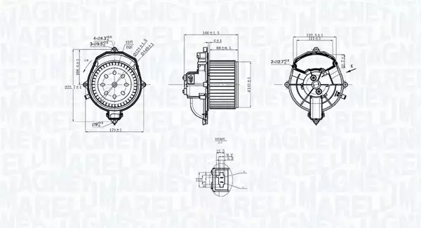 MAGNETI MARELLI SILNIK WENTYLATORA 069412266010 