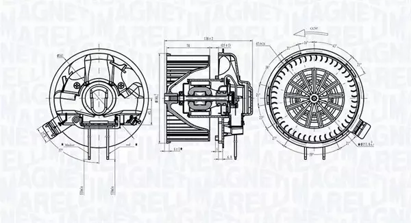 MAGNETI MARELLI SILNIK WENTYLATORA 069412305010 