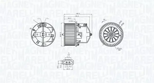 MAGNETI MARELLI SILNIK DMUCHAWY 069412360010 