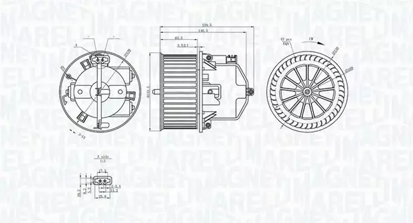 MAGNETI MARELLI SILNIK WENTYLATORA 069412371010 