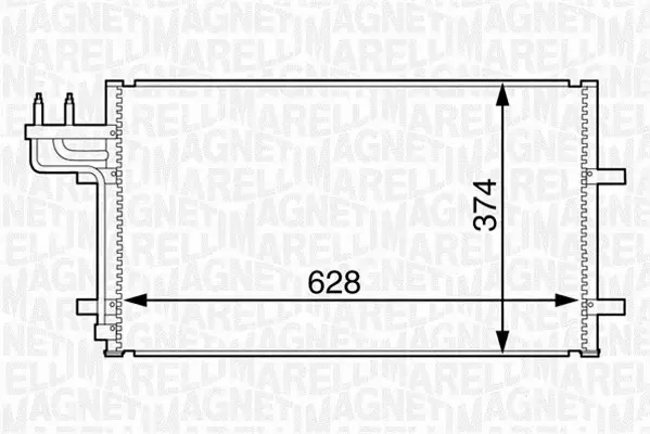 MAGNETI MARELLI CHŁODNICA KLIMATYZACJI 350203601000 