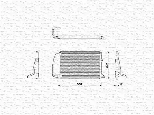 MAGNETI MARELLI CHŁODNICA KLIMATYZACJI 350203205000 