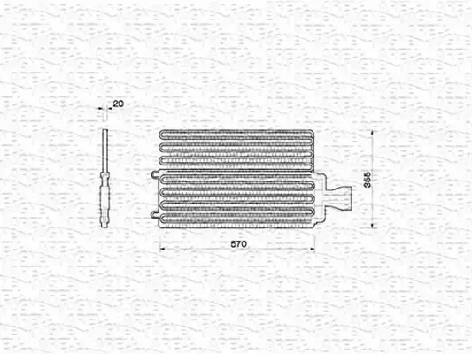 MAGNETI MARELLI CHŁODNICA KLIMATYZACJI 350203212000 