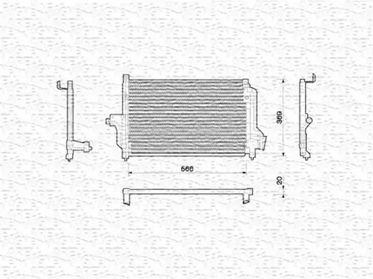 MAGNETI MARELLI CHŁODNICA KLIMATYZACJI 350203214000 