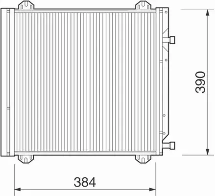 MAGNETI MARELLI CHŁODNICA KLIMATYZACJI 350203218000 